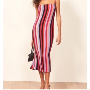 Reformation Rosaly Isabel Midi Dress